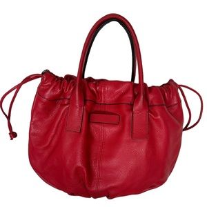Large Frederic of Paris Red Leather bag